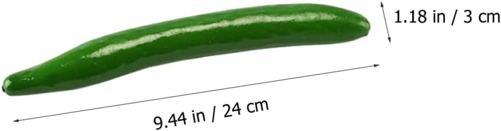 Magiclulu 5pcs Artificial Cucumber Display Props