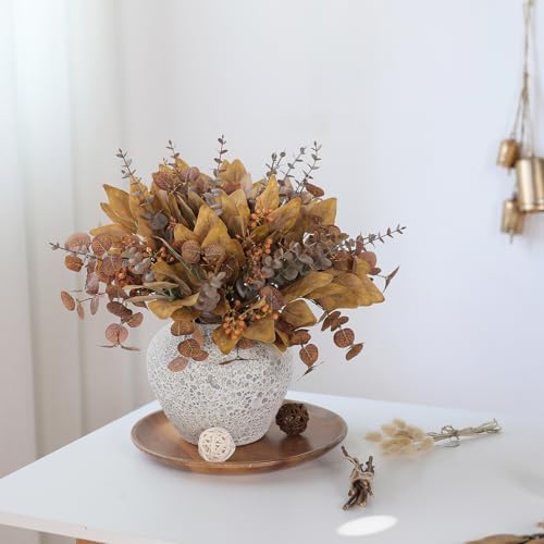 110 Pcs 5 Kinds Mixed Artificial Eucalyptus Stems and Faux Berries