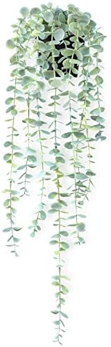 HOFMEFY Artificial Hanging Eucalyptus Plant 23 Inch