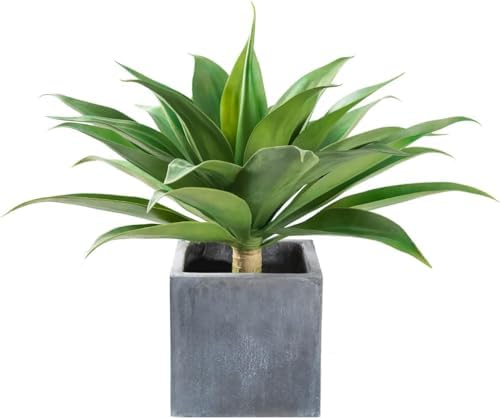 Velener Artificial Agave Plant 28 Inch UV Resistant Decor