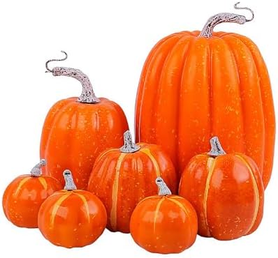 Keebgyy Halloween Pumpkin Ornament Set