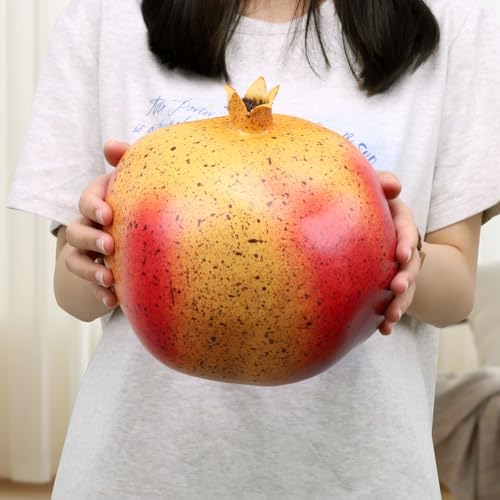 Woration Artificial Oversize Pomegranate Decor Prop