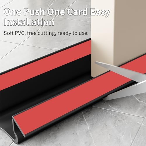 VI IN POPO 366 Inch Door Draft Stopper Black