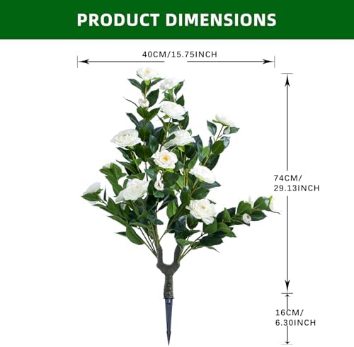 GarveeHome 354 Inch Artificial Topiary Set of 2 White