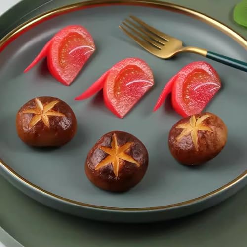Honbay 4PCS Realistic Artificial Tomato Blocks