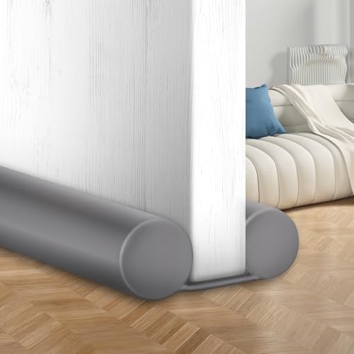 MAXTID Under Door Draft Stopper 32-38 Inches Grey