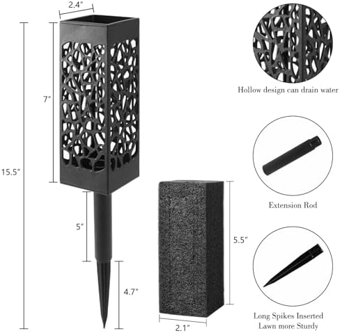 Cemetery Artificial Flower Vase with Foam and Spike