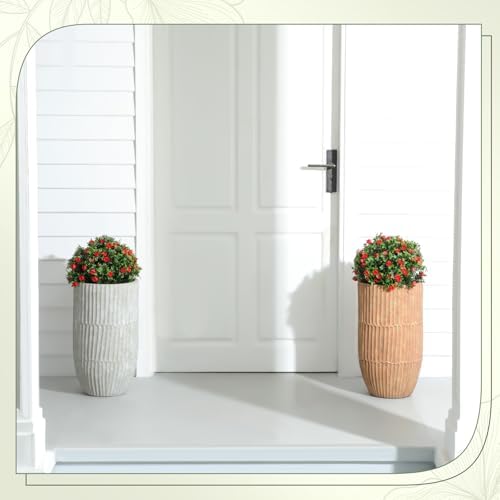 Yunlly Set of 2 Artificial Boxwood Topiary Balls