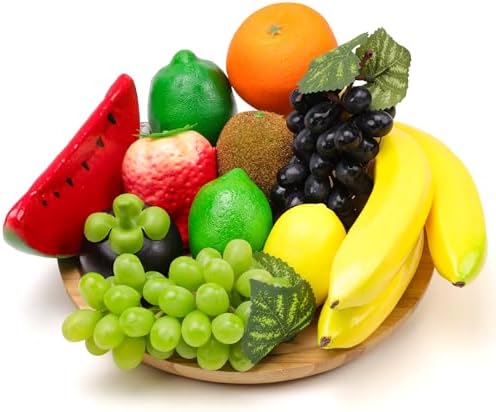 11 Pack Plastic Artificial Fruits for Home Decor