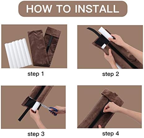 GDHOMM Door Draft Stopper 30-36 Inch Adjustable