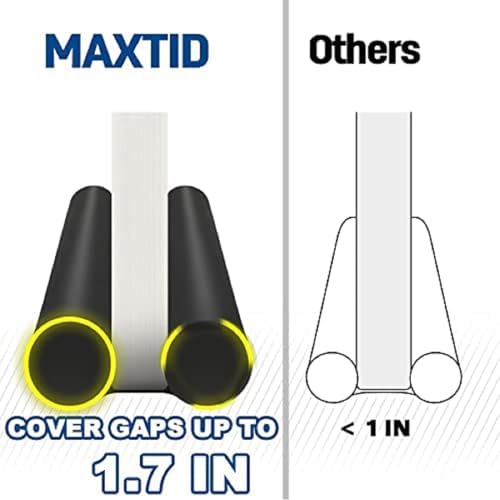 MAXTID Door Draft Stopper Large 34 Inch Black