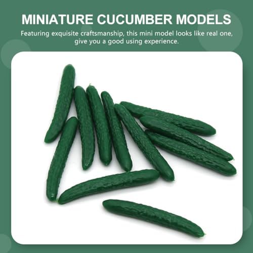 20Pcs Miniature Cucumber Models for Dollhouse Decor