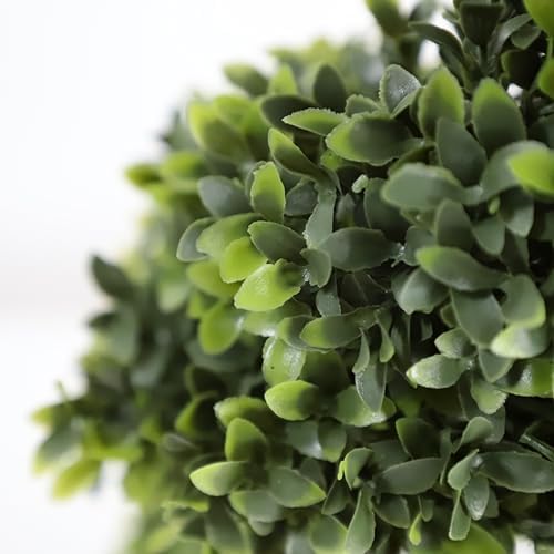 46 Inch Double Spiral Artificial Boxwood Topiary Trees Set of 2