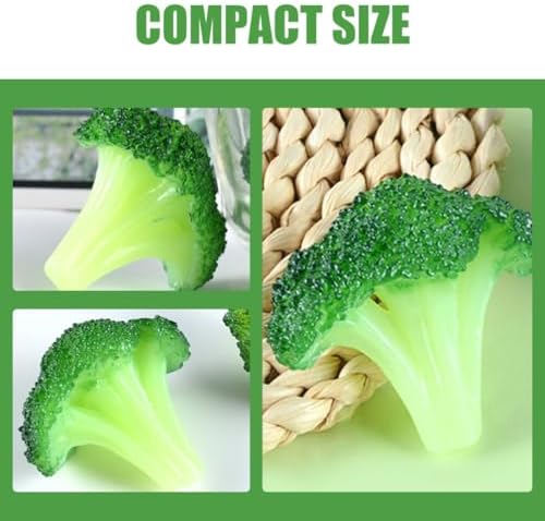 VOSAREA 4Pcs Artificial Broccoli for Home Kitchen Decor