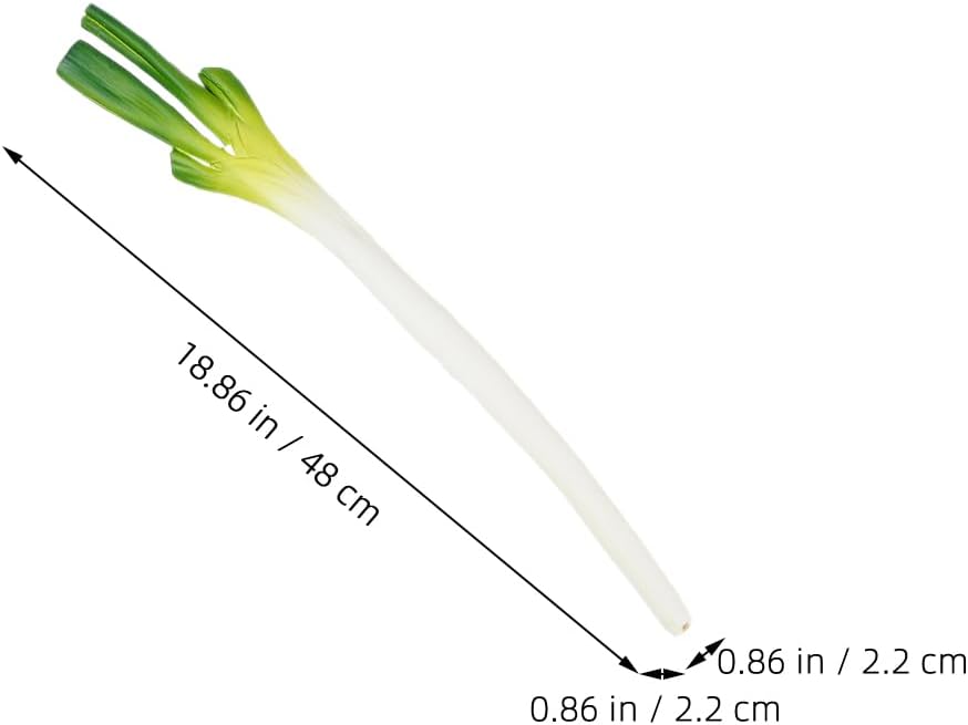 LUOZZY Artificial Green Onion Model Realistic Fake Scallion Photo Prop
