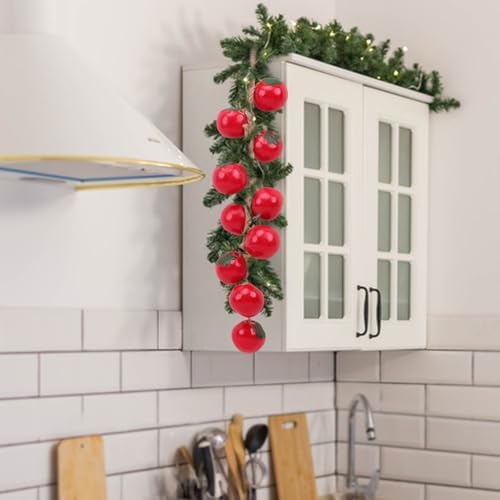 Woration Artificial Red Tomato Garland 1 Pack