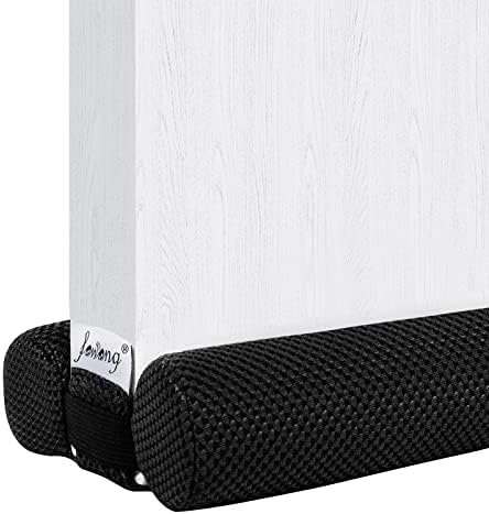 Fowong Door Draft Stopper Black Adjustable 30 to 36