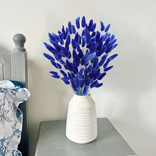 Uieke 17 Inch Natural Bunny Tails Dried Flowers 120 Pcs