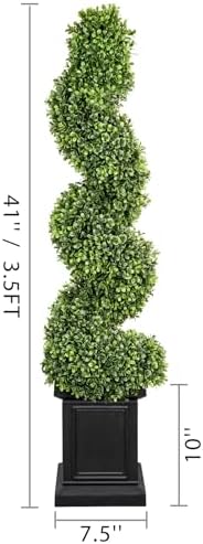 Artificial Boxwood Spiral Topiary Tree 35ft Tall