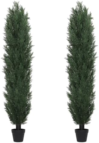THE BLOOM TIMES 6ft Artificial Topiary Set of 2