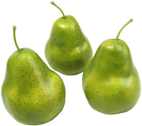Millennial Essentials Artificial Green Pears 6pcs for Decor