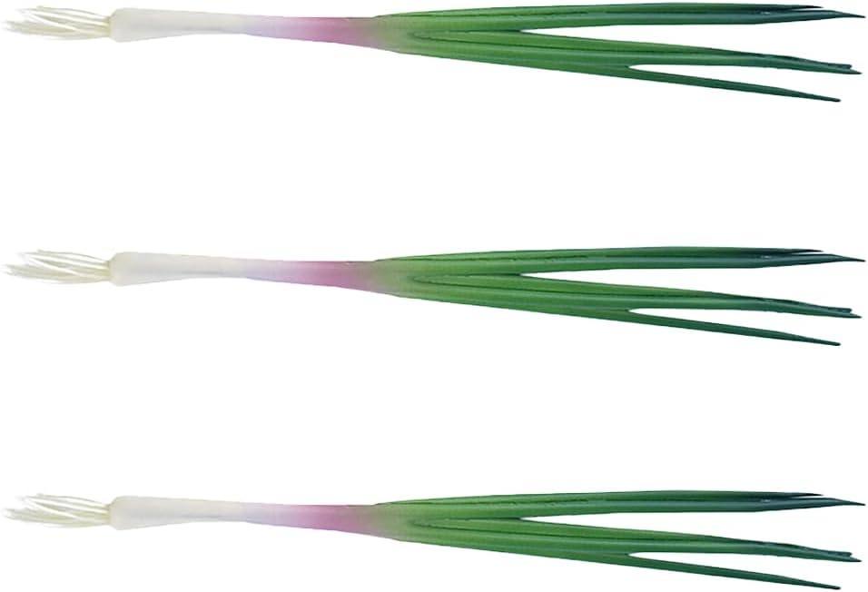 LOGOFUN 3pcs Artificial Green Scallions Photo Prop