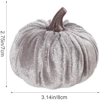 5PCS Velvet Pumpkins Decor Set - Autumn Home Kitchen Decor