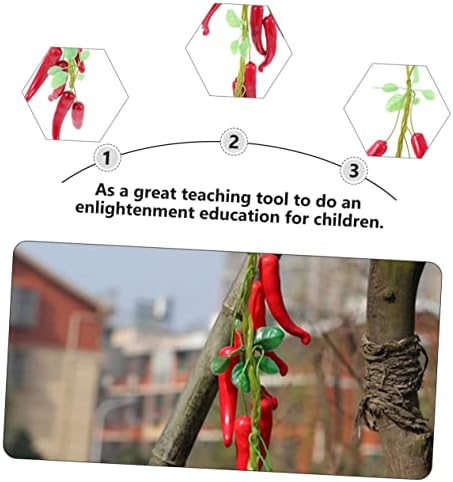 8pcs Realistic Hanging Chili Pepper Decor Strings