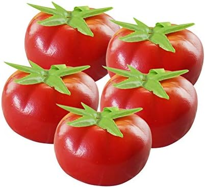 10Pcs Artificial Tomatoes for Home Decor and Photo Props