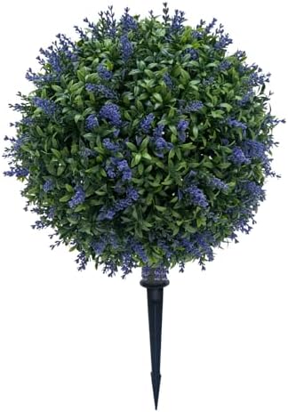 Foryoudecor Artificial Lavender Topiary Balls 275