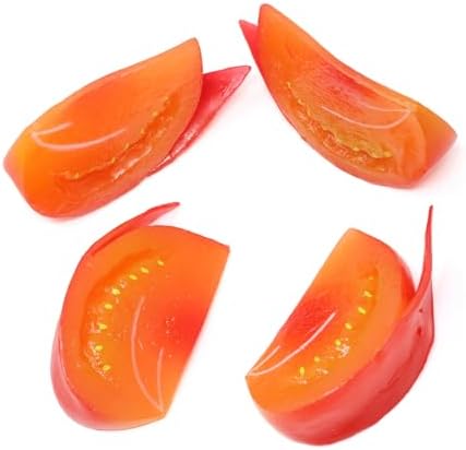 Honbay 4PCS Realistic Artificial Tomato Blocks