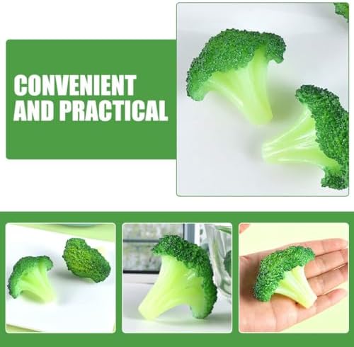 Lifelike Simulated Broccoli Models 4pcs Artificial Vegetable Decorations