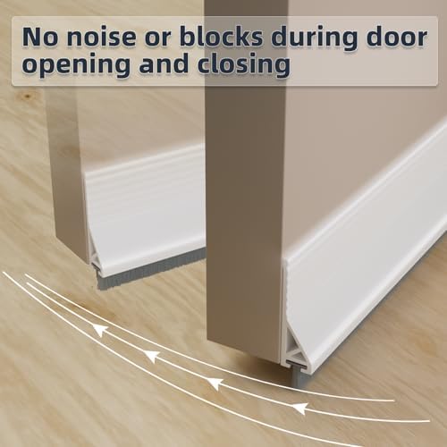 39 Inch Door Sweep with Brush and Silicone Seal
