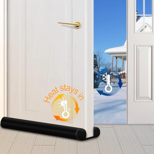 MAXTID Door Draft Stopper Large 34 Inch Black
