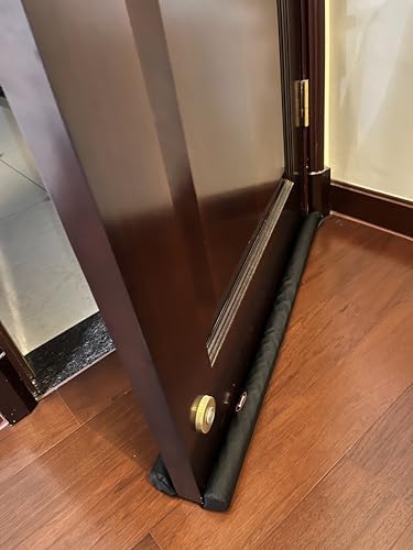 ATYARD Door Draft Stopper 29-32 Inch Black Adjustable