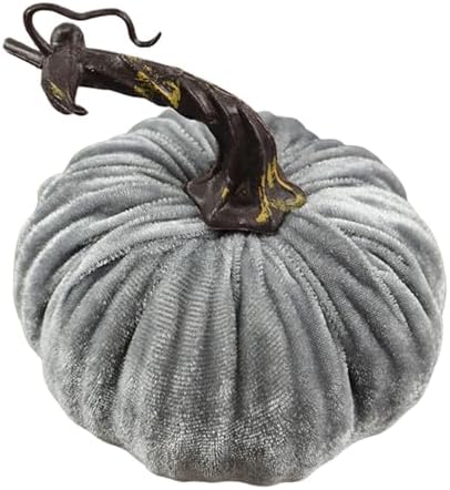 Velvet Artificial Pumpkins 39 Inch Fall Decor