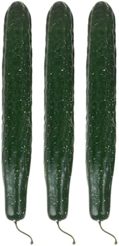 HOMSFOU 3Pcs Lifelike Green Cucumber Decor