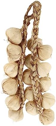 Luxshiny 4pcs Hanging Garlic Artificial Vegetable Decor Pendants