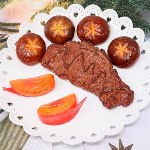 Honbay 4PCS Realistic Artificial Tomato Blocks