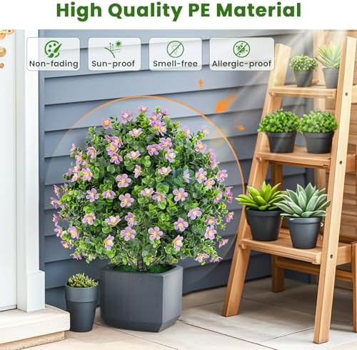 Goplus 215 Inch Artificial Boxwood Topiary Ball Set of 2