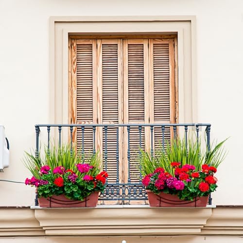 10 Pack Artificial Grass Plants for Outdoor Decor