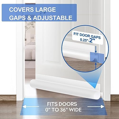 MAXTID 36 Inch Door Draft Stopper White Seal Strip