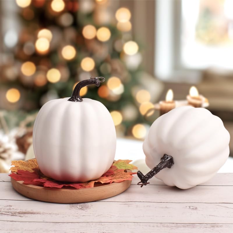 WESAPPINC Artificial Pumpkins 14PCS for Fall Decor