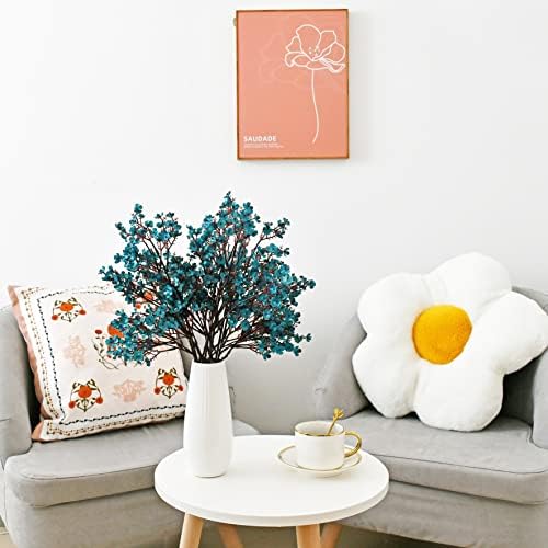 Mandys Teal Artificial Babys Breath Flowers 6 Bundles