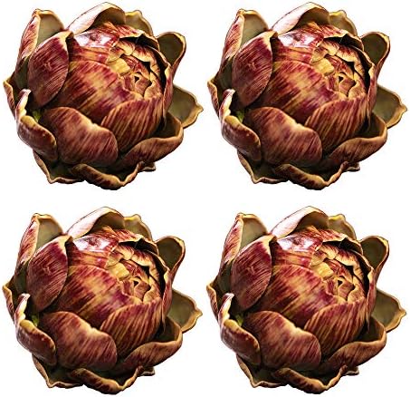 4pcs Lifelike Artificial Artichoke Decor for Home Kitchen Party