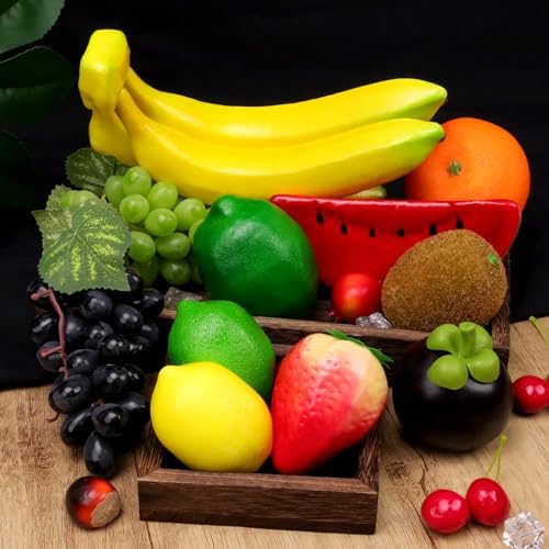 11 Pack Plastic Artificial Fruits for Home Decor