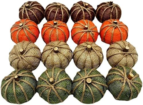 Halloween Artificial Pumpkin Decorations DIY Craft 16 Pieces without Plaid