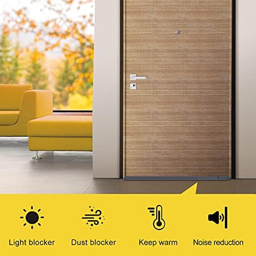 Fowong Door Draft Stopper 36 Inch Adjustable Grey