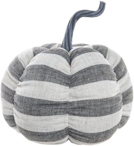 16 Inch x 13 Inch Artificial Striped Pumpkin Pack of 4