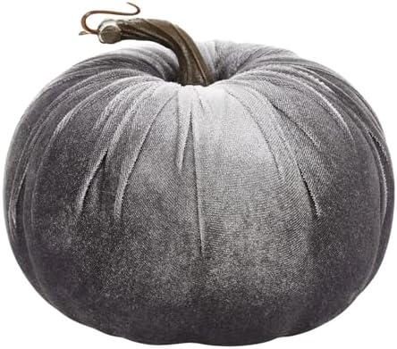 8PCS Velvet Pumpkins Artificial Decor for Halloween Thanksgiving